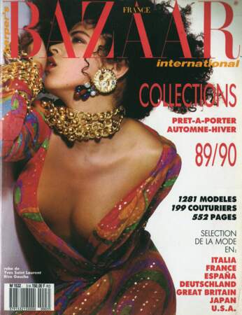 Couverture du Harper's Bazaar, en 1989