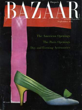 Couverture du Harper's Bazaar, septembre 1955