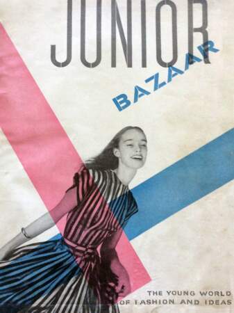 Première couverture de Richard Avedon pour la “petite soeur” de Harper’s Bazaar, Junior Bazaar, en novembre 1945.