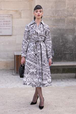 Deva Cassel au défilé Dior prêt-à-porter automne-hiver 2023-2024 à Paris, le 28 février 2023.