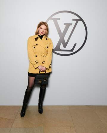 Lea Seydoux au défilé Louis Vuitton prêt-à-porter automne-hiver 2023-2024 à Paris, le 6 mars. 