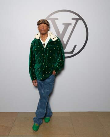 Pharrell Williams au défilé Louis Vuitton prêt-à-porter automne-hiver 2023-2024 à Paris, le 6 mars. 