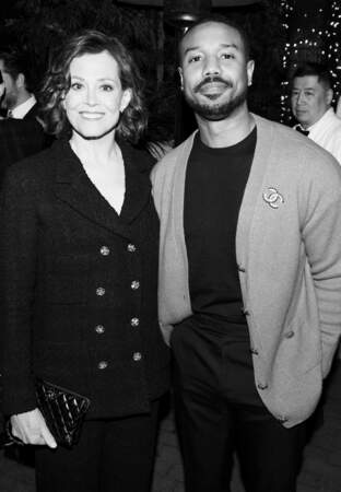 Michael B Jordan et Sigourney Weaver au dîner privé pré-Oscars de la maison Chanel  