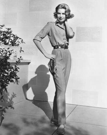 Grace Kelly en pantalon cigarette 