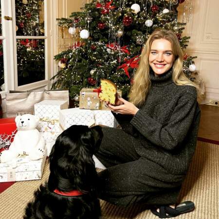 Le Noël de Natalia Vodianova, en mode cocooning