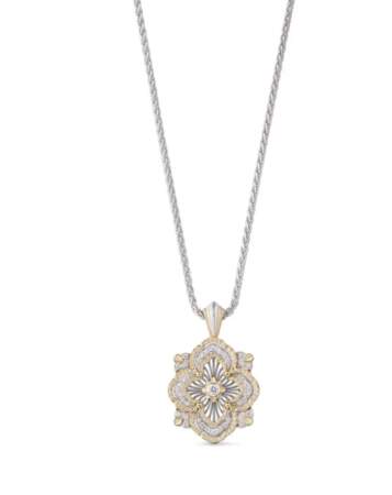 Collier en or blanc et or jaune sertis de diamants, Buccellati 