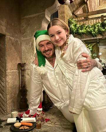 David Beckham et sa cadette Harper 