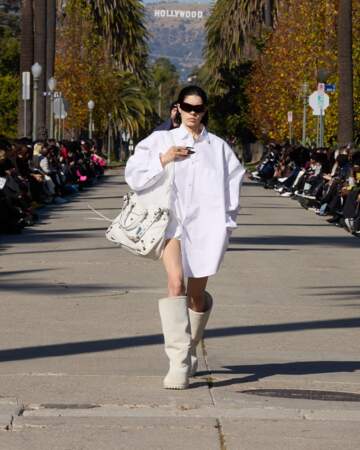 Le défilé Balenciaga Automne 2024 à Los Angeles, le 2 décembre 2023.