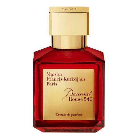 Eau de Parfum Baccarat Rouge 540, Maison Francis Kurkdjian, 235 € les 70 ml