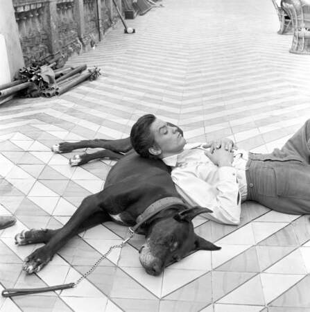 Alain Delon sur le tournage du “Guépard” (1963)