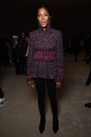 Naomi Campbell au défilé Chanel haute couture
