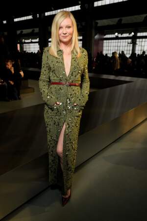 Kirsten Dunst au défilé Gucci automne-hiver 2024-2025