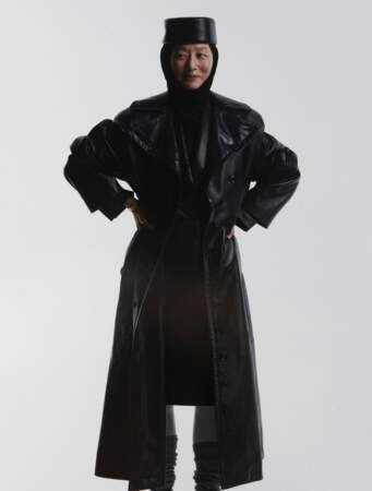 Le trench-coat en cuir Alaïa 