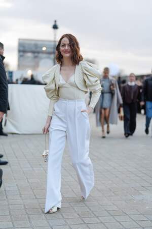 Emma Stone au défilé Louis Vuitton automne-hiver 2024-2025