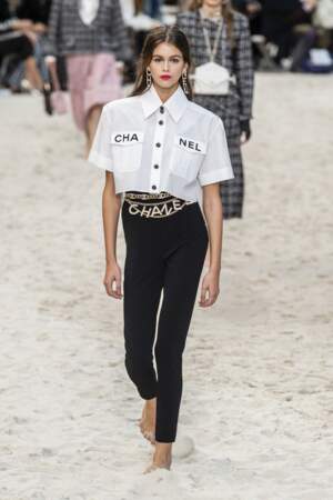 Kaia Gerber défile pour Chanel, en 2019