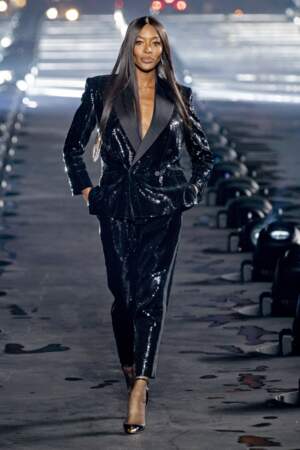 Naomi Campbell pour Saint Laurent en 2020