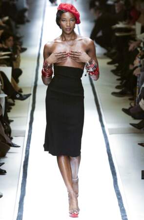 Naomi Campbell pour Jean Paul Gaultier en 2002